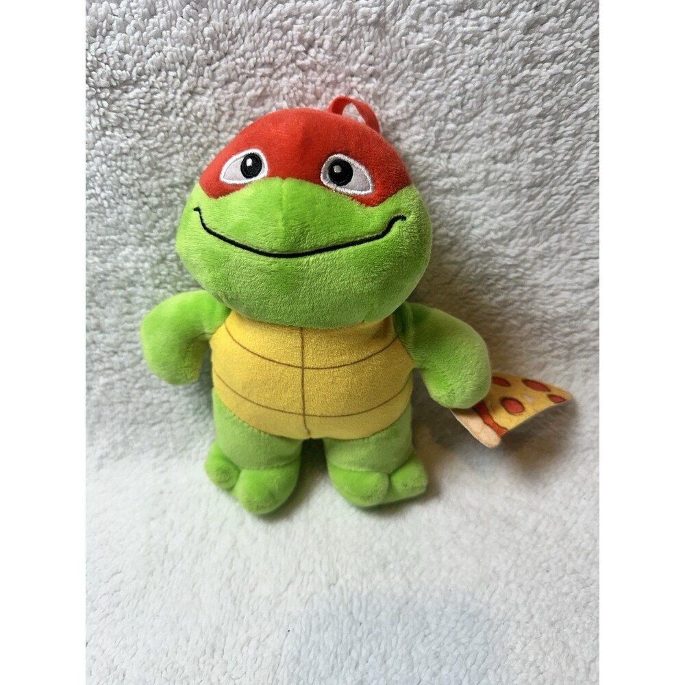 TMNT Raphael With Pizza Plush Teenage Mutant Ninja Turtles Nickelodeon Mattel